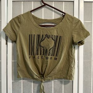 SHEIN green and black top size S